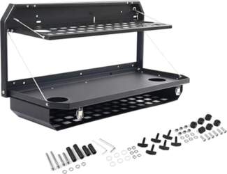 Double Layer Tailgate Table, Foldable Shelf