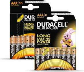 Duracell baterija Plus Micro AAA 16er
