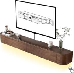 Floating TV Unit, Mounted Stand with