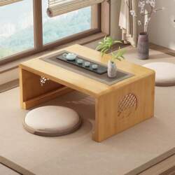 Foldable Bamboo Tea Table for Meditation