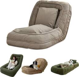 Foldable Lazy Sofa Couch Bed, Adjustable