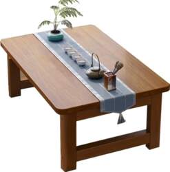Foldable Wooden Table with Low Base