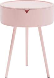 Funecy Round Side Table with Storage