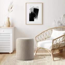 Get Set Style Modern Round Ottoman