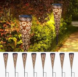 Görvitor Pack of 8 LED Solar