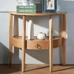 Half Moon Console Table Made of