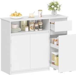 HEXCELEN Sideboard, Kitchen Cabinet, Storage Cabinet