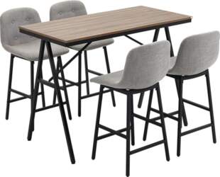HOMCOM Bar Table Set, Bar Table
