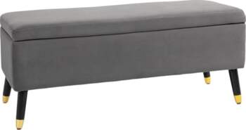 Homcom Bench, Upholstered Bench with Storage