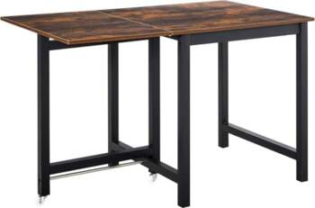 HOMCOM Dining Table Extendable Foldable Rectangular