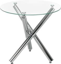 HOMCOM Dining Table, Round Kitchen Table