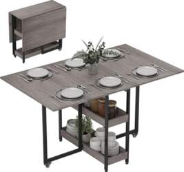 HOMCOM Folding Dining Table, Kitchen Table