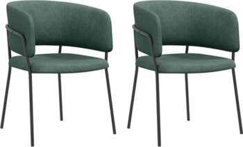 HOMCOM Set of 2 Dining Chairs