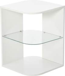 HOMCOM Side Table 3-Layer Modern Bedside