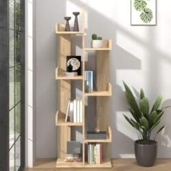Homiuse Bookcase Tree Shaped 8 Compartments