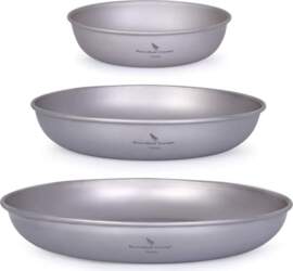 IBasingo Camping Titanium Plate Set Small