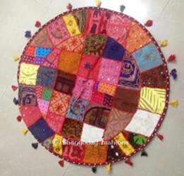 Indian Ethnic Classical Patch Work Pouf