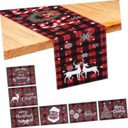 INOOMP Christmas Table Set Polyester Table