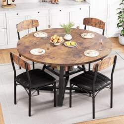 Jocoevol Round Dining Table and 4