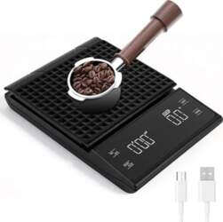 Kaffeewaage mit Timer schwarz ANEB0GHNDLWWRT
