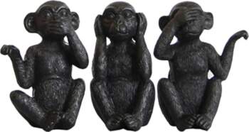 Kichvoe 3 Wise Monkey Statue Hearing