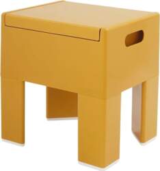 Low Plastic Stool with Storage Space