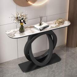 Marble Console Table, Modern Sofa and