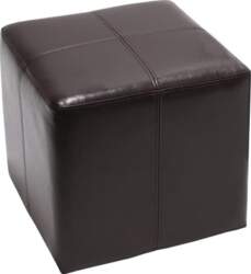 Mendler Onex Cube Stool Leather and