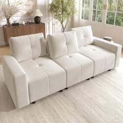 Merax 3-Seater Sofa with Sleep Function