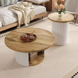 Merax Coffee Table Set, 75 x