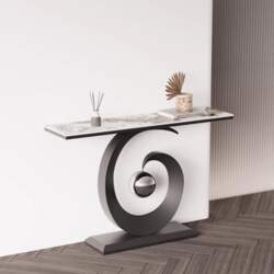 Modern Console Table - Beige Stone