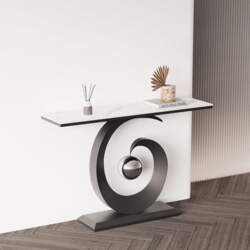 Modern Narrow Console Table with G-Shaped