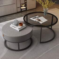 Modern Round Coffee Table Set 2
