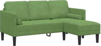 Modernes modulares Ecksofa Set in Hellgrün