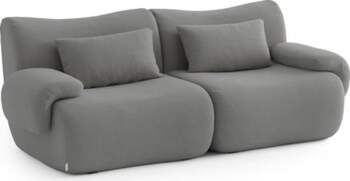 Modular 2 Seater Sofa Boucle Cover