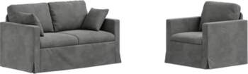 Modulares Samt Sofa Set 2 Sitzer