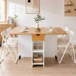 Mondeer Folding Dining Table, 120 cm