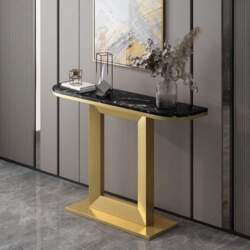 Narrow Console Table, Marble Console Table