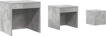 Nesting Tables Set of 3, Concrete