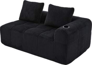 OCACA Modular Corduroy Sofa with Reclining