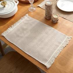 Place Mats Set of 6, Grid
