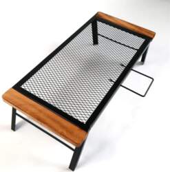 Portable Folding BBQ Table with Iron