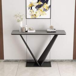 Rectangular Modern Console Table with V-Shaped