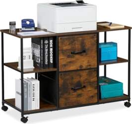 Relaxdays Rolling Container with 2 Drawers