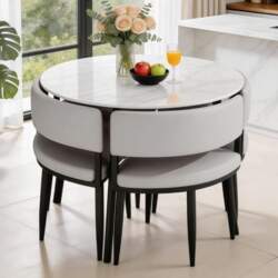 Round Dining Table and Chairs for