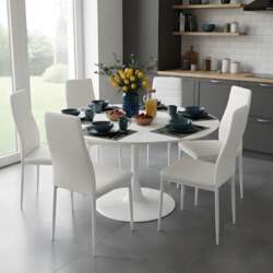 Round Dining Table Set 110cm with