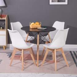 Round Dining Table with 4 Chairs