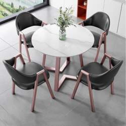 Round Dining Table with 4 Chairs