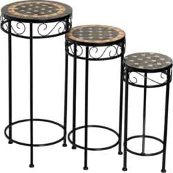 Set of 3 Stone Side Tables