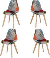 Set of 4 Dining Chairs, Scandinavian